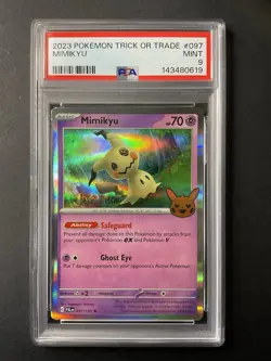 Mimikyu 097 PSA 9 2023 Pokemon Trick Or Trade Holo - Image 1