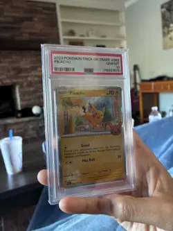 2023 POKEMON TRICK OR TRADE #062 PIKACHU PSA 10 - Image 1