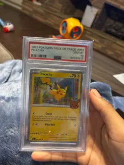 2023 POKEMON TRICK OR TRADE #062 PIKACHU PSA 10 - Image 2