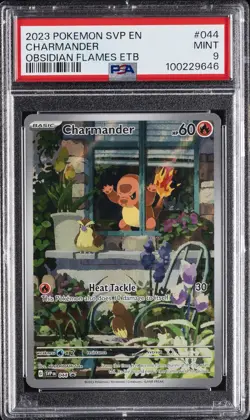 2023 POKEMON SVP EN-SV BLACK STAR PROMO #044 CHARMANDER PSA 9 - Image 1