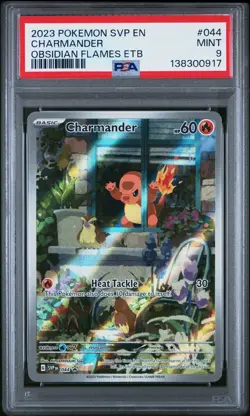 2023 POKEMON SVP EN-SV BLACK STAR PROMO #044 CHARMANDER PSA 9 - Image 1