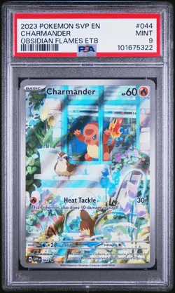 2023 POKEMON SVP EN-SV BLACK STAR PROMO #044 CHARMANDER PSA 9 - Image 1