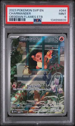 2023 POKEMON SVP EN-SV BLACK STAR PROMO #044 CHARMANDER PSA 9 - Image 1