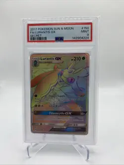 2017 Pokemon Sun & Moon #150 Lurantis GX Full Art Secret PSA 9 Mint - Image 1