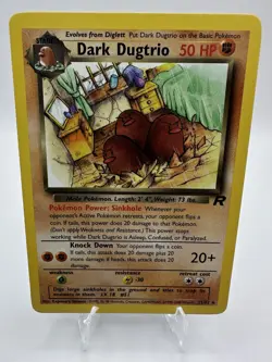 Dark Dugtrio 23/82 - Team Rocket Set - Vintage - Pokemon TCG - Image 1