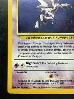 Pokemon Haunter 6/62 Holo Fossil Unlimited (LP+) - Image 4