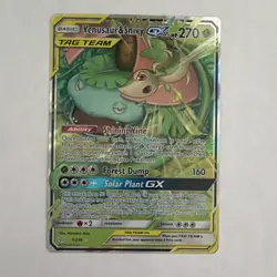 Pokemon TCG Venusaur & Snivy GX 1/236 Sm-Cosmic Eclipse TAG TEAM Ultra Rare Holo - Image 2