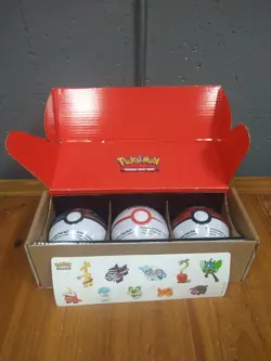 Pokemon TCG Poke Ball Tin 3-Pack Bundle (2024-Q4) Scarlet Violet, 9-Packs [New] - Image 3