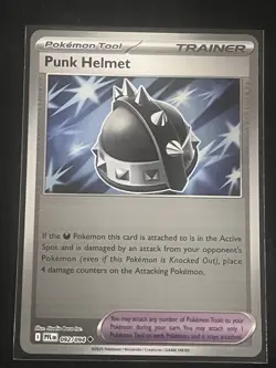Punk Helmet 092/094 Reverse Holo Uncommon Phantasmal Flames Pokemon TCG - Image 1