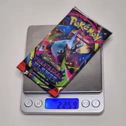 Heavy! 22.59g Pokemon Phantasmal Flames Booster Pack – Factory Sealed - Image 1