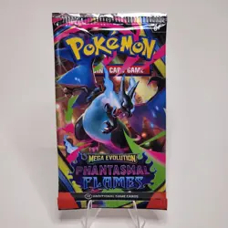 Heavy! 22.59g Pokemon Phantasmal Flames Booster Pack – Factory Sealed - Image 3