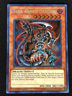 Yugioh Dark Armed Dragon LCKC-EN068 1st Secret (NM) - Image 1