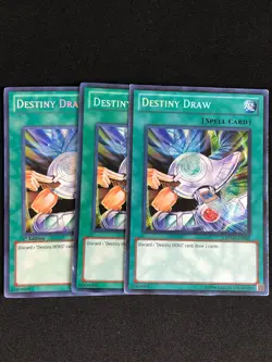YUGIOH DESTINY DRAW RYMP-EN037 SECRET PLAY/EDGE WEAR X3 - Image 1