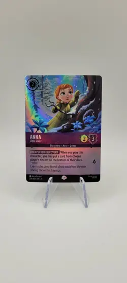 Disney Lorcana TCG: Anna - Little Sister (Epic) 209/204 Winterspell Holo - NM - Image 1