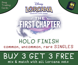 Disney Lorcana - The First Chapter FOIL - Single Cards - Mint - Buy 3 Get 3 - Image 1