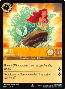Ariel Singing Mermaid 15/204 Fabled Disney Lorcana - Image 1