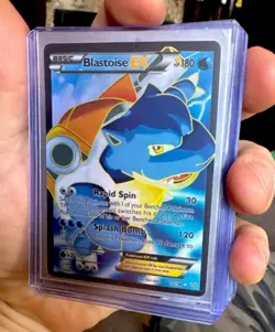 Pokemon Blastoise EX Full Art Holo Ultra Rare Card 155/160 2014 - Image 1