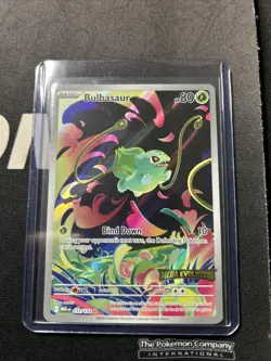 2025 Pokemon Mega Evolution Bulbasaur 133/132 Stamped Promo Card - Image 1