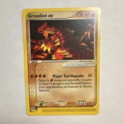 Pokemon Groudon ex Nintendo Promo Card 002 EX 120 HP Major Earthquake 2003 - Image 1