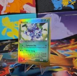 Weezing 24/109 Ruby and Sapphire Reverse Holo Pokemon Card Played - Image 1