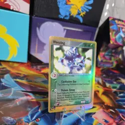 Weezing 24/109 Ruby and Sapphire Reverse Holo Pokemon Card Played - Image 2