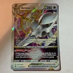 Pokemon TCG Arceus VSTAR Holo Card 123/172 Brilliant Stars Full Art Ultra Rare - Image 1