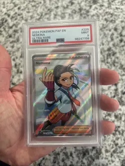 Pokemon TCG Nemona Paldean Fates Full Art Holo Ultra Rare Card 229/09 PSA 9 - Image 3