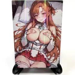 Sword Art Online Asuna Sexy Anime Waifu Girl Doujin Lewd Goddess Story Art Card - Image 2