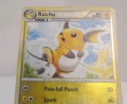 Pokemon Card - Raichu Undaunted 33/90 Reverse Holo LP+ - Image 3