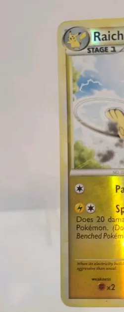 Pokemon Card - Raichu Undaunted 33/90 Reverse Holo LP+ - Image 4