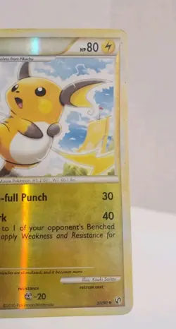 Pokemon Card - Raichu Undaunted 33/90 Reverse Holo LP+ - Image 5