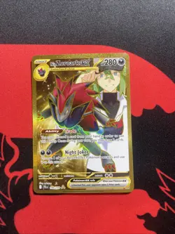 Pokemon TCG N's Zoroark EX Journey Together Hyper Rare Gold Card 189/159 - Image 1