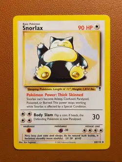 Snorlax 64/110 Non-Holo Rare Pokemon Card Legendary Collection WOTC 2002 LP - Image 1