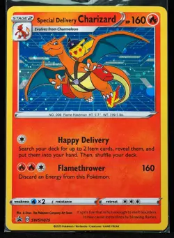 Special Delivery Charizard #SWSH075 Promo M/NM Sealed Pokemon Card - Image 1
