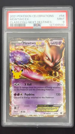 Mewtwo EX 54/99 - Celebrations - Graded PSA 9 MINT Pokemon Card - Image 1