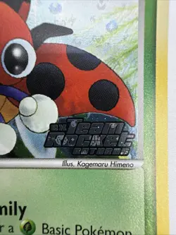Ledyba 64/109 EX Team Rocket Returns Reverse Holo Common Stamped Pokemon Card - Image 5