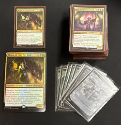 MTG Magic the Gathering Commander Plunder the Graves Sleeved - Image 1