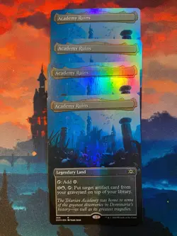 MTG Double Masters Academy Ruins Borderless Foil x 4 - Image 1