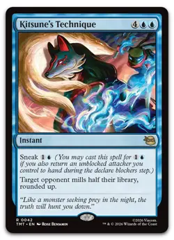 Kitsune's Technique #42 (NM) TMT Magic MTG - Image 1