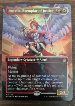 Magic The Gathering Aurelia, Exemplar of Justice (Anime Borderless, Foil) - Image 1