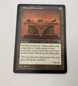 Magic The Gathering ALTAR OF DEMENTIA mtg Tempest 1 Rare MINT/ NM - Image 1
