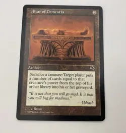 Magic The Gathering ALTAR OF DEMENTIA mtg Tempest 1 Rare MINT/ NM - Image 3