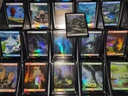 Complete FOIL Basic Lands 16 pcs - MtG Final Fantasy - NM - Image 1