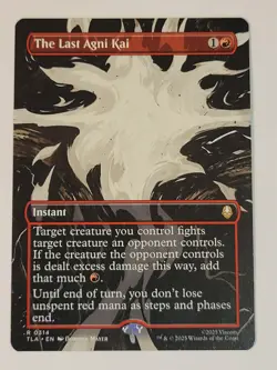 The Last Agni Kai -Full Art- Avatar The Last Airbender Regular Rare TLA mtg NM/M - Image 1