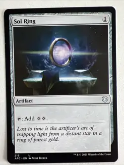 1x Sol Ring Light Play, English Commander: Adventures in the Forgotten Realms MT - Image 1