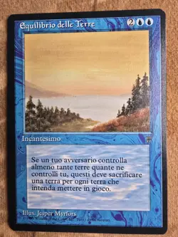Land Equilibrium Italian Legends Rare MtG Magic the Gathering Reserved List NM - Image 1
