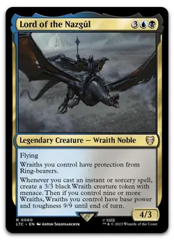 Lord of the Nazgul #60 (NM) Lord of the Rings LTC Magic MTG - Image 1