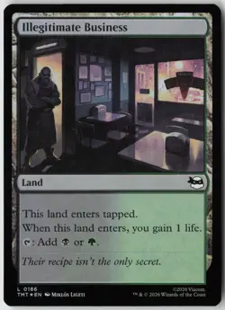 Illegitimate Business (186) - Foil - Teenage Mutant Ninja Turtles (TMT) - NM - Image 1