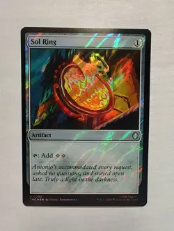 Sol Ring (Surge Foil) Mtg Commander: Teenage Mutant Ninja Turtles U TMC 59 NM - Image 1
