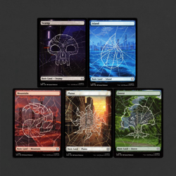 Non-Foil Full Art Spider Web Lands - Spider-Man (SPM) - MTG (5 Lands) - Image 1